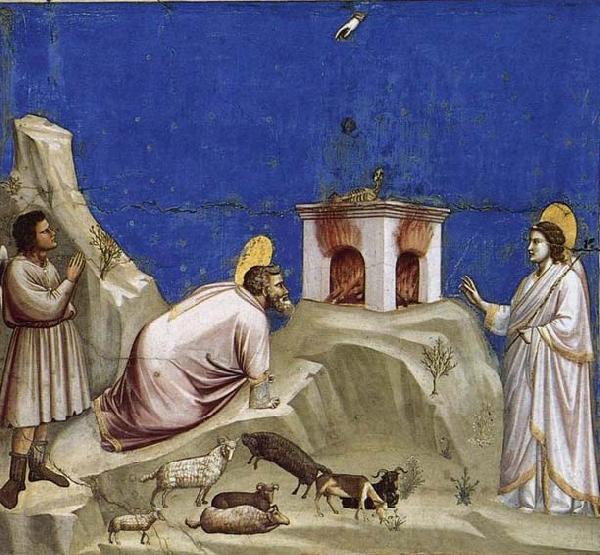 GIOTTO di Bondone Joachim-s Sacrificial Offering Germany oil painting art